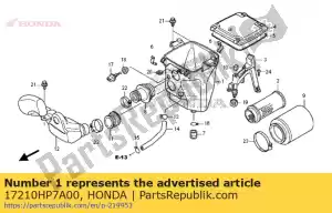 Honda 17210HP7A00 case,air cleaner - Bottom side