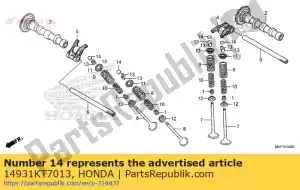 Honda 14931KT7013 vulring, klepstoter (1.950) - Onderkant