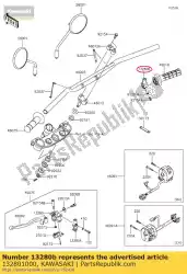 Here you can order the 01 holder,mirror from Kawasaki, with part number 132801000: