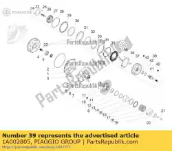 Qui puoi ordinare campana frizione p beverly 400 21 da Piaggio Group , con numero parte 1A002805: