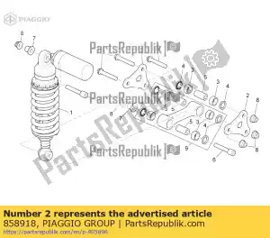 Piaggio Group 858918 double conrod - Bottom side