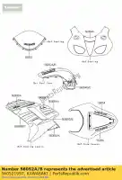 560521997, Kawasaki, marca, tanque de combustible, lh, kawasa zx600 kawasaki zx 600 2007 2008, Nuevo