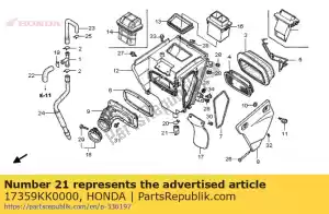 Honda 17359KK0000 tubo, dreno - Lado inferior