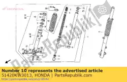 Here you can order the no description available at the moment from Honda, with part number 51420KW3013: