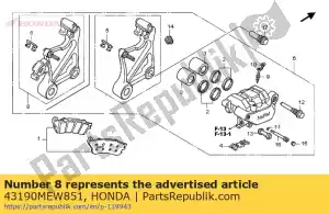 Honda 43190MEW851 suporte sub assy., rr. ca - Lado inferior