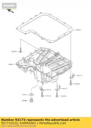 Qui puoi ordinare morsetto zr800ads da Kawasaki , con numero parte 921731033: