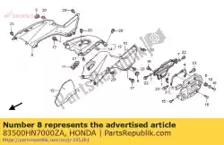 Aqui você pode pedir o capa, r. Lado do tanque (wol) * g152 * (g152 aventura verde) em Honda , com o número da peça 83500HN7000ZA: