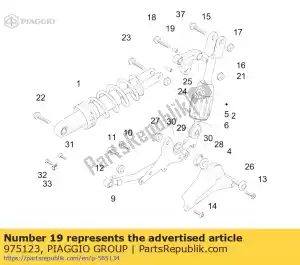 Piaggio Group 975123 distanziatore - Il fondo