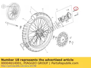 Piaggio Group 00004014001 schroef - Onderkant