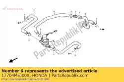 Aquí puede pedir tubo, filtro de aire de Honda , con el número de pieza 17704MEJ000: