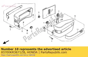 Honda 83700KR3871ZB cover assy., l. lado * nh1 - Lado inferior