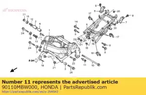 Honda 90110MBW000 parafuso, spl.8mm - Lado inferior