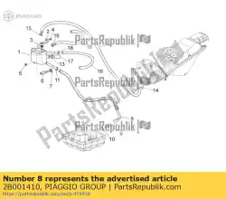 Tutaj możesz zamówić rura od Piaggio Group , z numerem części 2B001410: