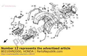 Honda 80210HN2000 box comp, gereedschap - Onderkant