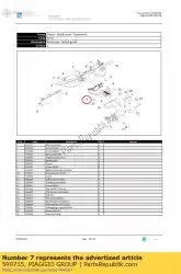 Ici, vous pouvez commander le couvertures auprès de Piaggio Group , avec le numéro de pièce 599735: