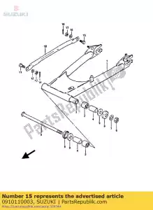 Suzuki 0910110003 bout - Onderkant