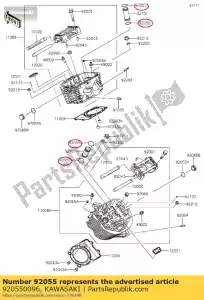 kawasaki 920550096 anillo-o, 27.7x1.9 vn900b6f - Lado inferior