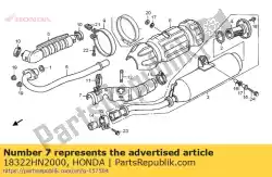 beschermer warmte van Honda, met onderdeel nummer 18322HN2000, bestel je hier online: