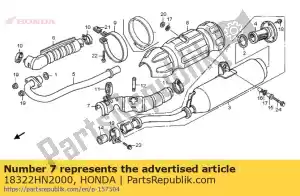 Honda 18322HN2000 protecter heat - Bottom side