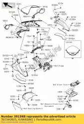 Here you can order the pad,lh zx1400fcf from Kawasaki, with part number 391560825: