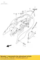 4711124F01, Suzuki, cubierta, marco, r suzuki gsx hayabusa r ru2 ru1 gsx1300r 1300 , Nuevo