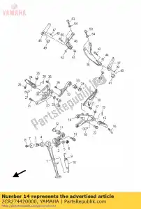 yamaha 2CR274420000 soporte 2 - Lado inferior