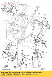 Here you can order the rear footrest assy from Yamaha, with part number 1WDF744001: