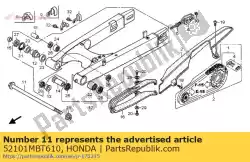 Qui puoi ordinare bullone, perno forcellone da Honda , con numero parte 52101MBT610: