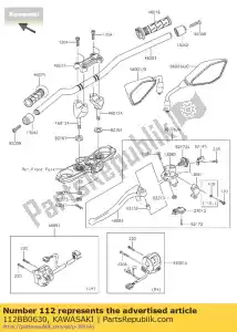 kawasaki 112BB0630 bolt-upset common - Bottom side