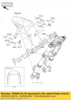 35004034045L, Kawasaki, guardabarros delantero, f.ebony kawasaki klz versys b 1000 , Nuevo