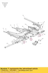 oliekeerring 32 25 4 van Triumph, met onderdeel nummer T3600162, bestel je hier online: