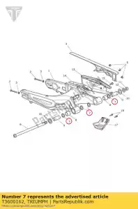 triumph T3600162 oliekeerring 32 25 4 - Onderkant