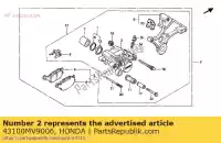 43100MV9006, Honda, pinza de montaje rr honda cbr  f cbr600f 600 , Nuevo