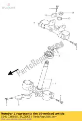 Qui puoi ordinare gambo, sterzo da Suzuki , con numero parte 5141036E60: