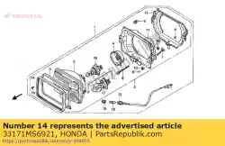 Here you can order the no description available from Honda, with part number 33171MS6921: