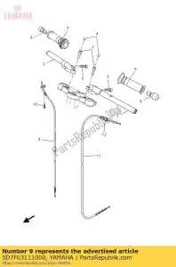 yamaha 5D7F63111000 accélérateur de fil 1 - La partie au fond