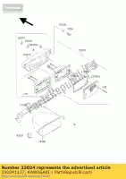 230241137, Kawasaki, lamp-assy-tail kvf300-a4 kawasaki kvf 300 400 2000 2001 2002, Novo