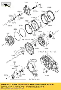 Kawasaki 130950087 embreagem-comp-alojamento - Lado inferior
