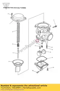 triumph T1241025 needle jet - Bottom side