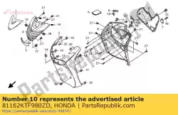 Aqui você pode pedir o nenhuma descrição disponível no momento em Honda , com o número da peça 81162KTF980ZD: