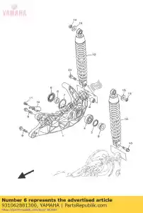 yamaha 931062881300 joint huile - La partie au fond