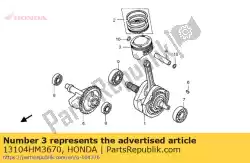 Here you can order the piston 0. 75 from Honda, with part number 13104HM3670: