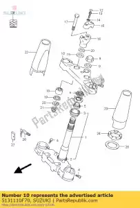 Suzuki 5131110F70 head,steering s - Bottom side