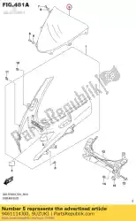 Aquí puede pedir parabrisas de Suzuki , con el número de pieza 9461114J00: