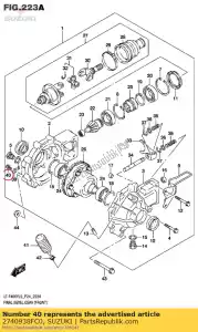 Suzuki 2740938FC0 stekker, niveau - Onderkant