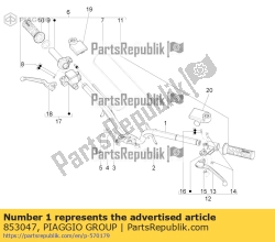 Aprilia 853047, Lenker, OEM: Aprilia 853047