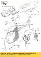 490160589, Kawasaki, couvercle-joint zx1400fcf kawasaki  zzr 1400 2012 2013 2014 2015 2016 2017 2018 2019 2020 2021, Nouveau