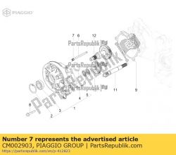 Aprilia CM002903, Zacisk w??a, OEM: Aprilia CM002903