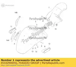 Qui puoi ordinare vorderradkotfl? El da Piaggio Group , con numero parte 65102900HQ: