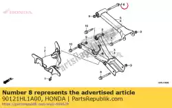 Aquí puede pedir tornillo, brida, 10x110 de Honda , con el número de pieza 90121HL1A00: